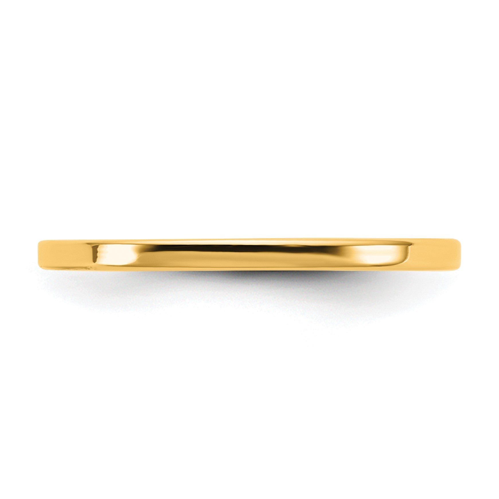 14KY 1.5mm LTW Flat Band Size 7