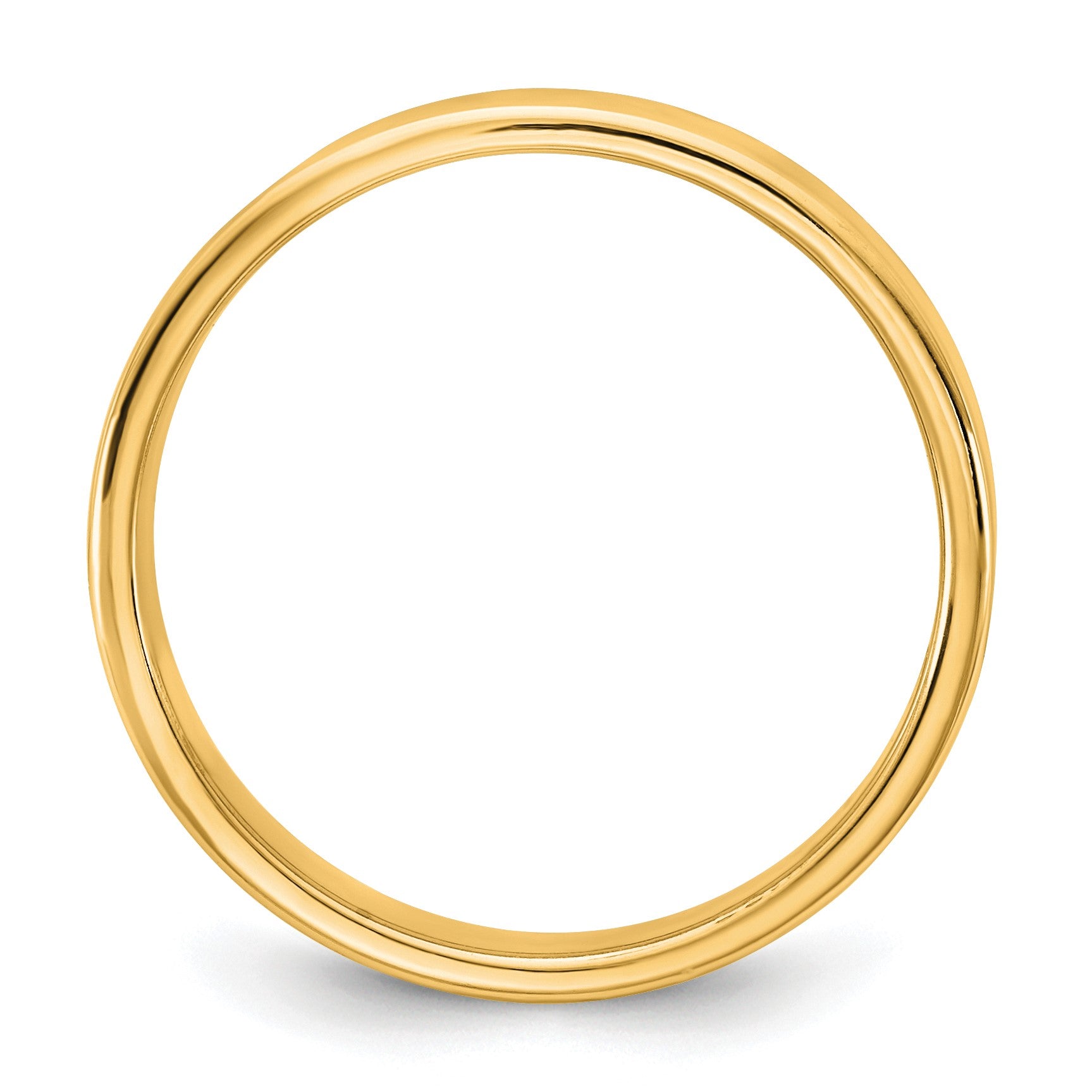14KY 4.5mm LTW Flat Band Size 7