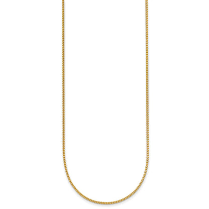 14K 16 inch .9mm Franco with Lobster Clasp Chain