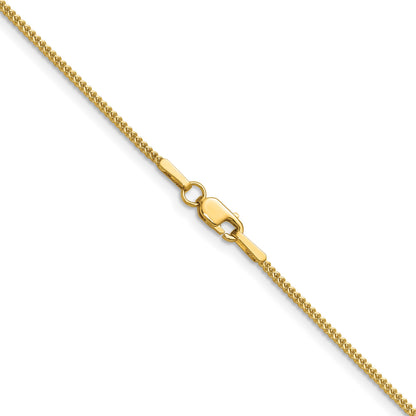 14K 16 inch .9mm Franco with Lobster Clasp Chain