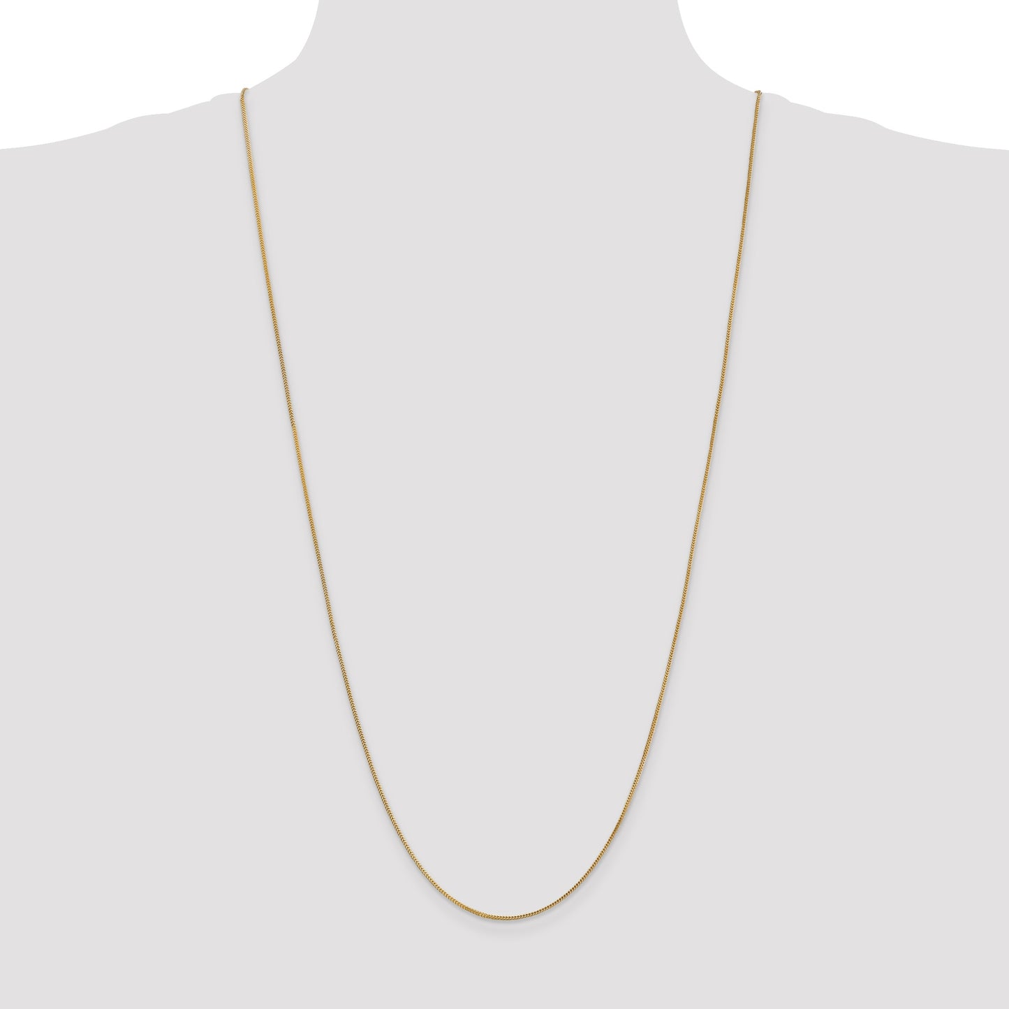14K 30 inch .9mm Franco with Lobster Clasp Chain