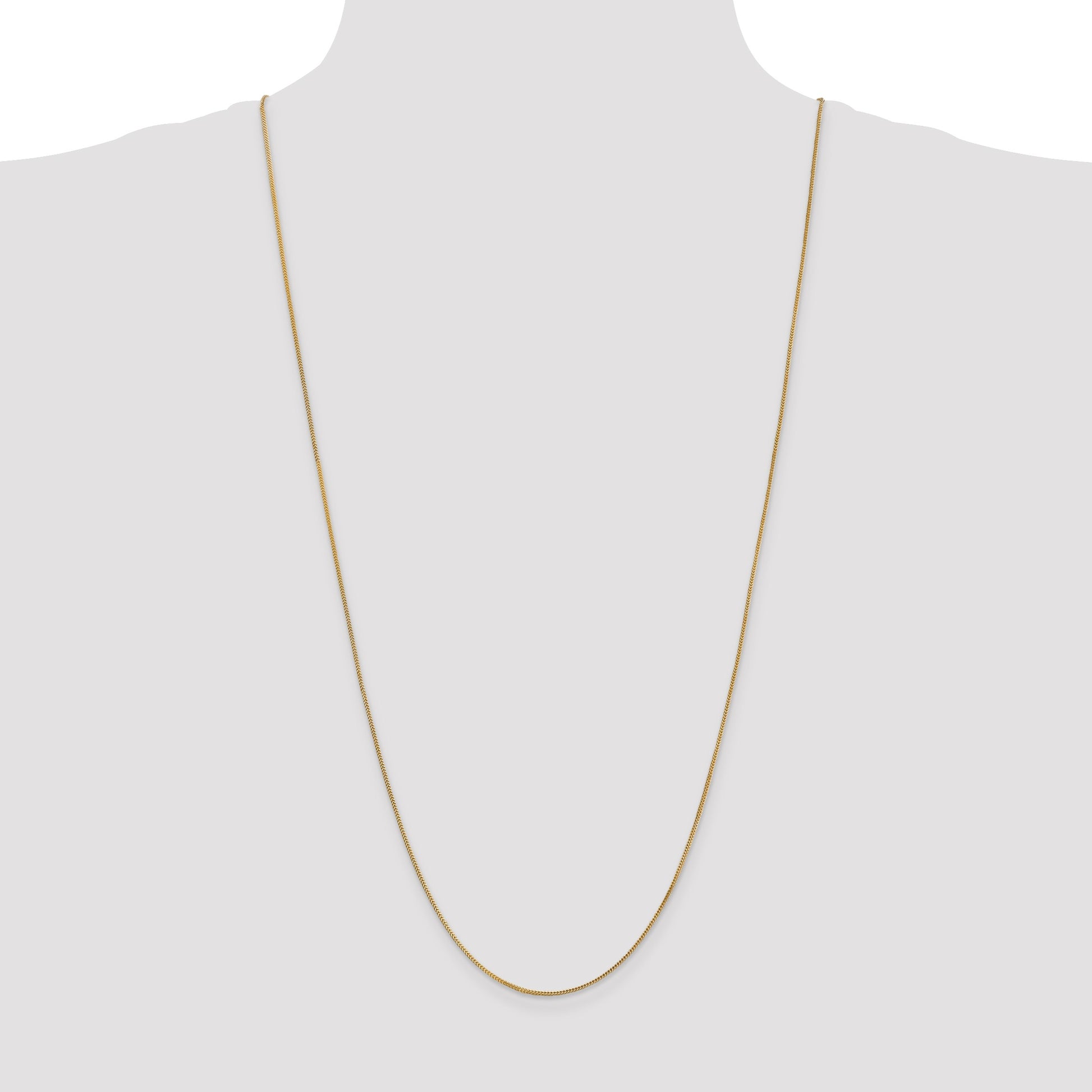 14K 30 inch .9mm Franco with Lobster Clasp Chain