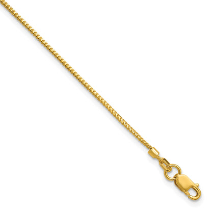 14K 7 inch .9mm Franco with Lobster Clasp Bracelet