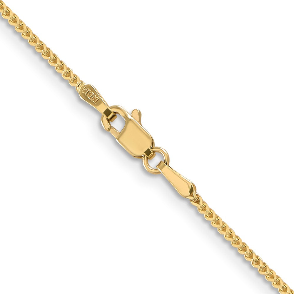 14K 18 inch 1mm Franco with Lobster Clasp Chain