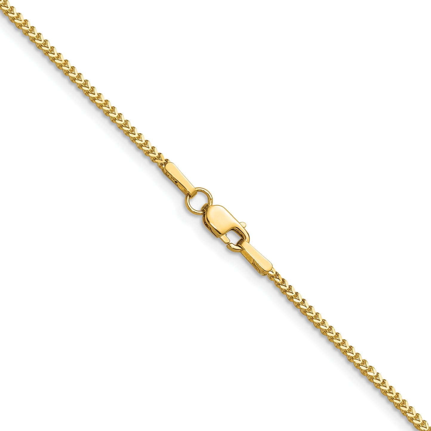 14K 20 inch 1mm Franco with Lobster Clasp Chain