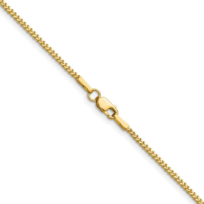 14K 24 inch 1mm Franco with Lobster Clasp Chain
