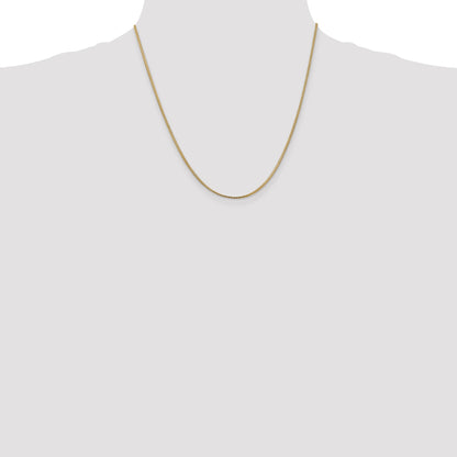 14K 20 inch 1mm Franco with Lobster Clasp Chain