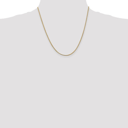 14K 20 inch 1mm Franco with Lobster Clasp Chain