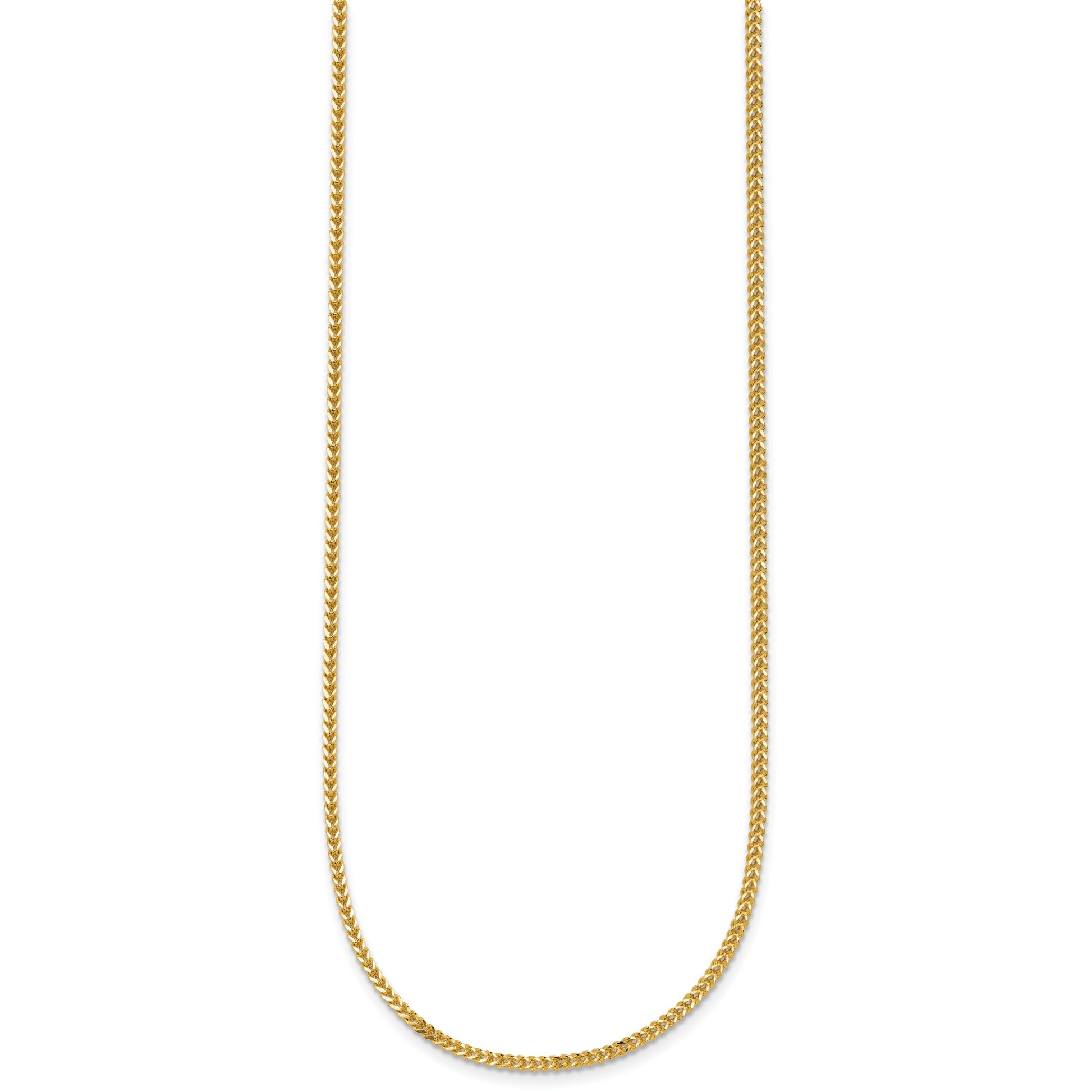 14K 30 inch 1.3mm Franco with Lobster Clasp Chain