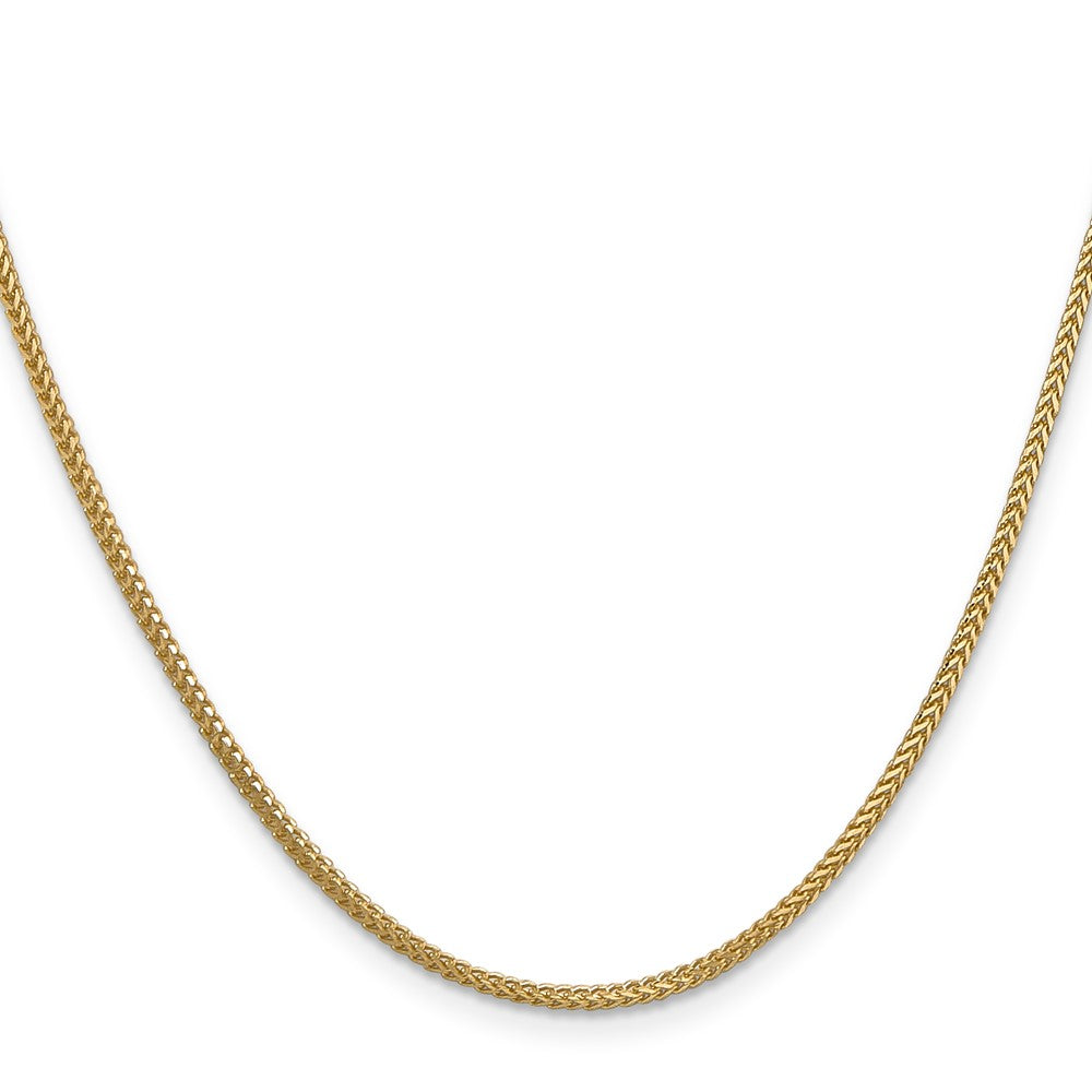 14K 16 inch 1.3mm Franco with Lobster Clasp Chain