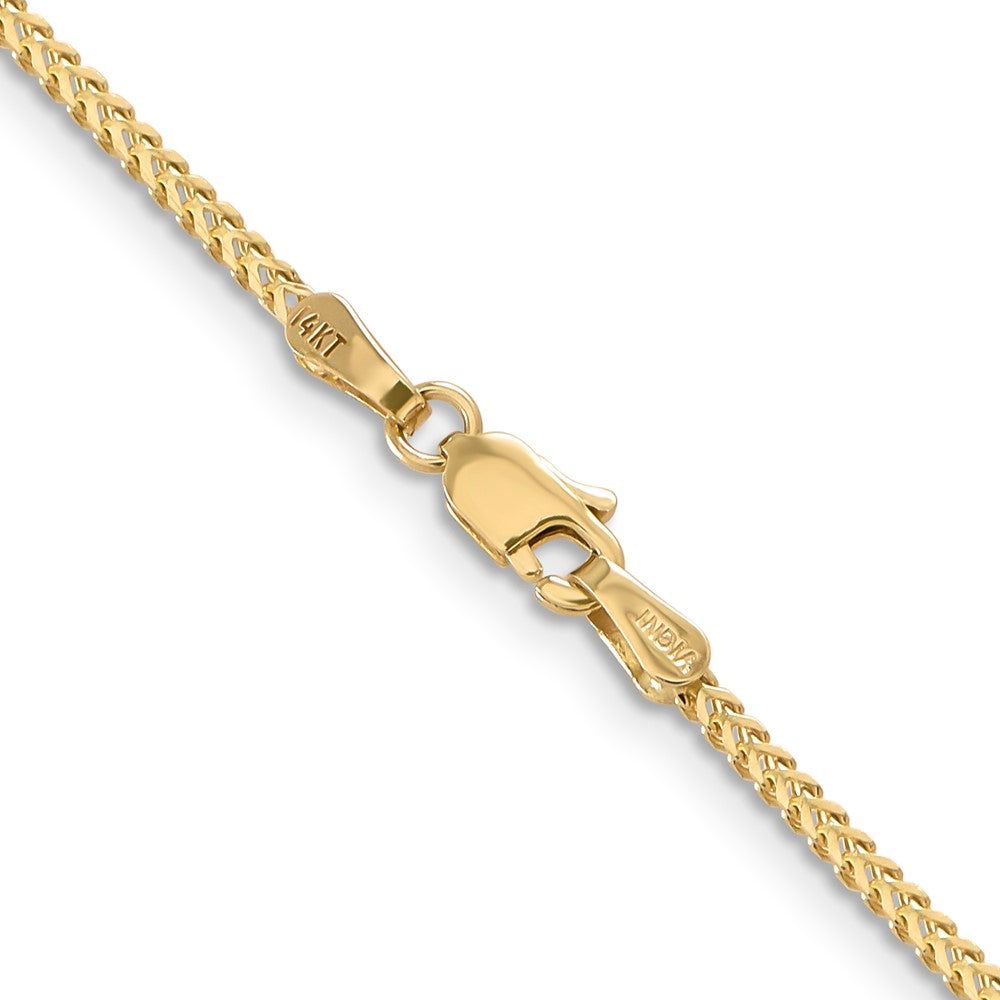 14K 18 inch 1.3mm Franco with Lobster Clasp Chain