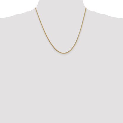 14K 20 inch 1.3mm Franco with Lobster Clasp Chain