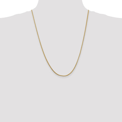 14K 24 inch 1.3mm Franco with Lobster Clasp Chain