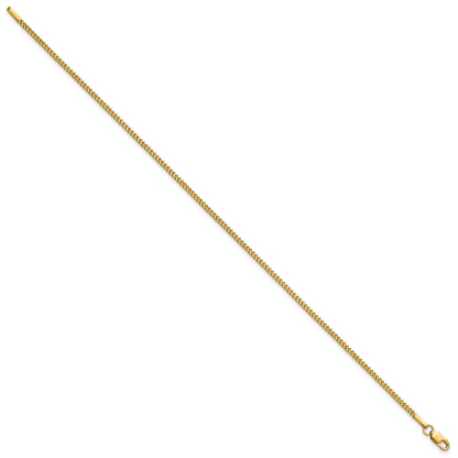 14K 8 inch 1.3mm Franco with Lobster Clasp Bracelet