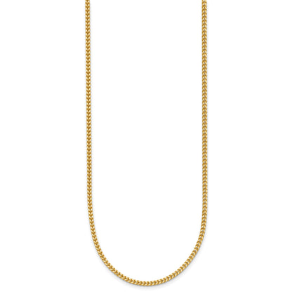 14K 18 inch 1.4mm Franco with Lobster Clasp Chain