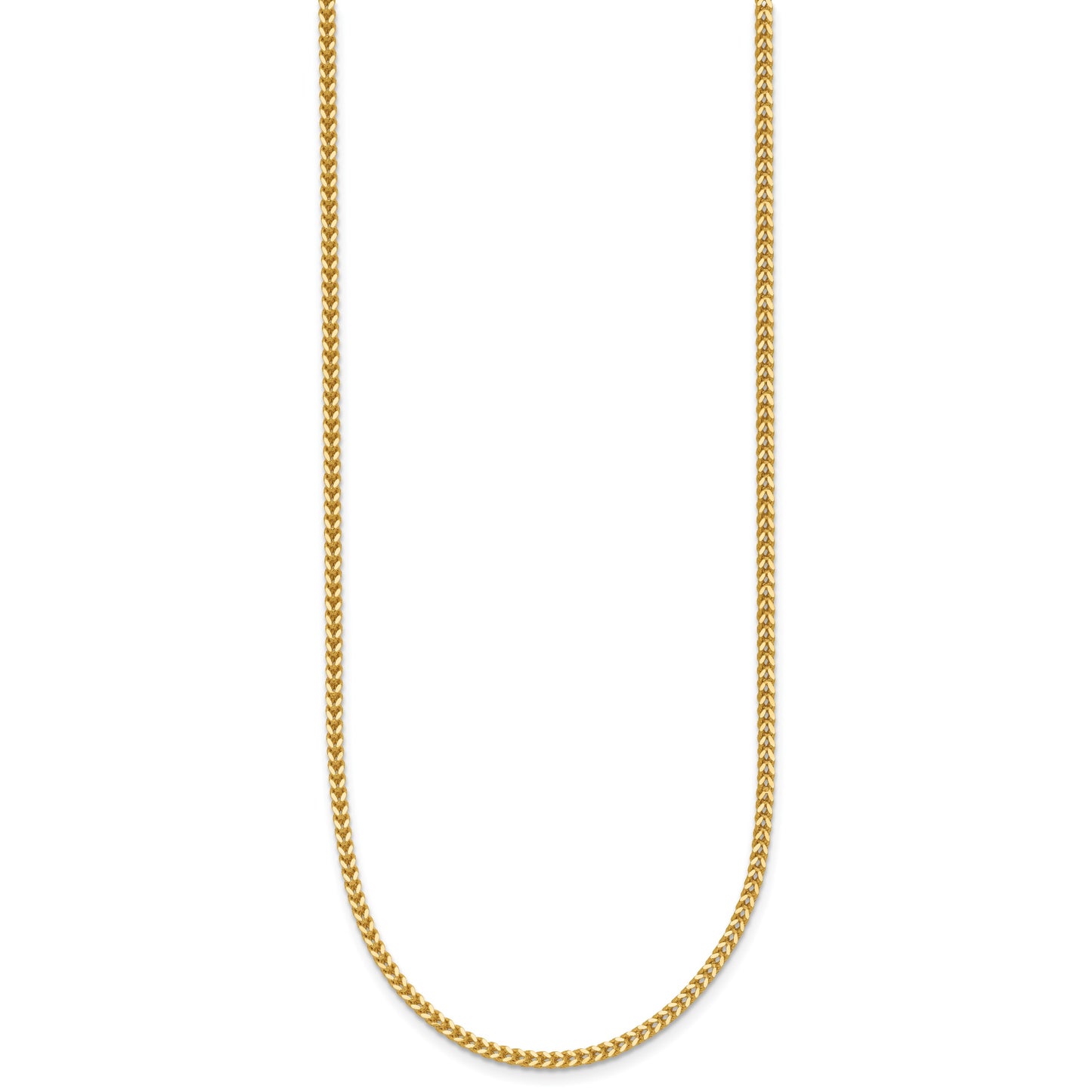 14K 22 inch 1.4mm Franco with Lobster Clasp Chain