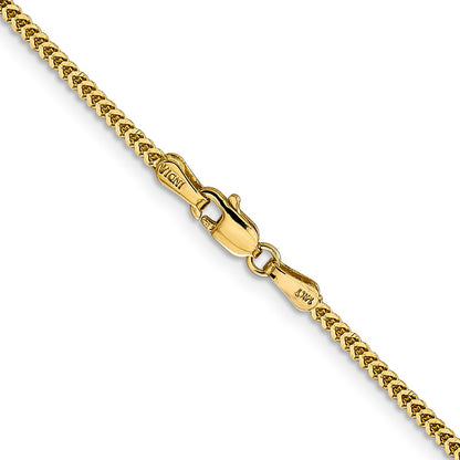 14K 20 inch 1.4mm Franco with Lobster Clasp Chain