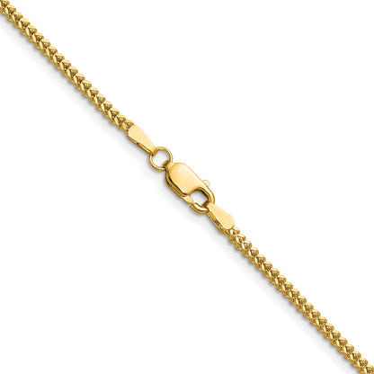 14K 18 inch 1.4mm Franco with Lobster Clasp Chain