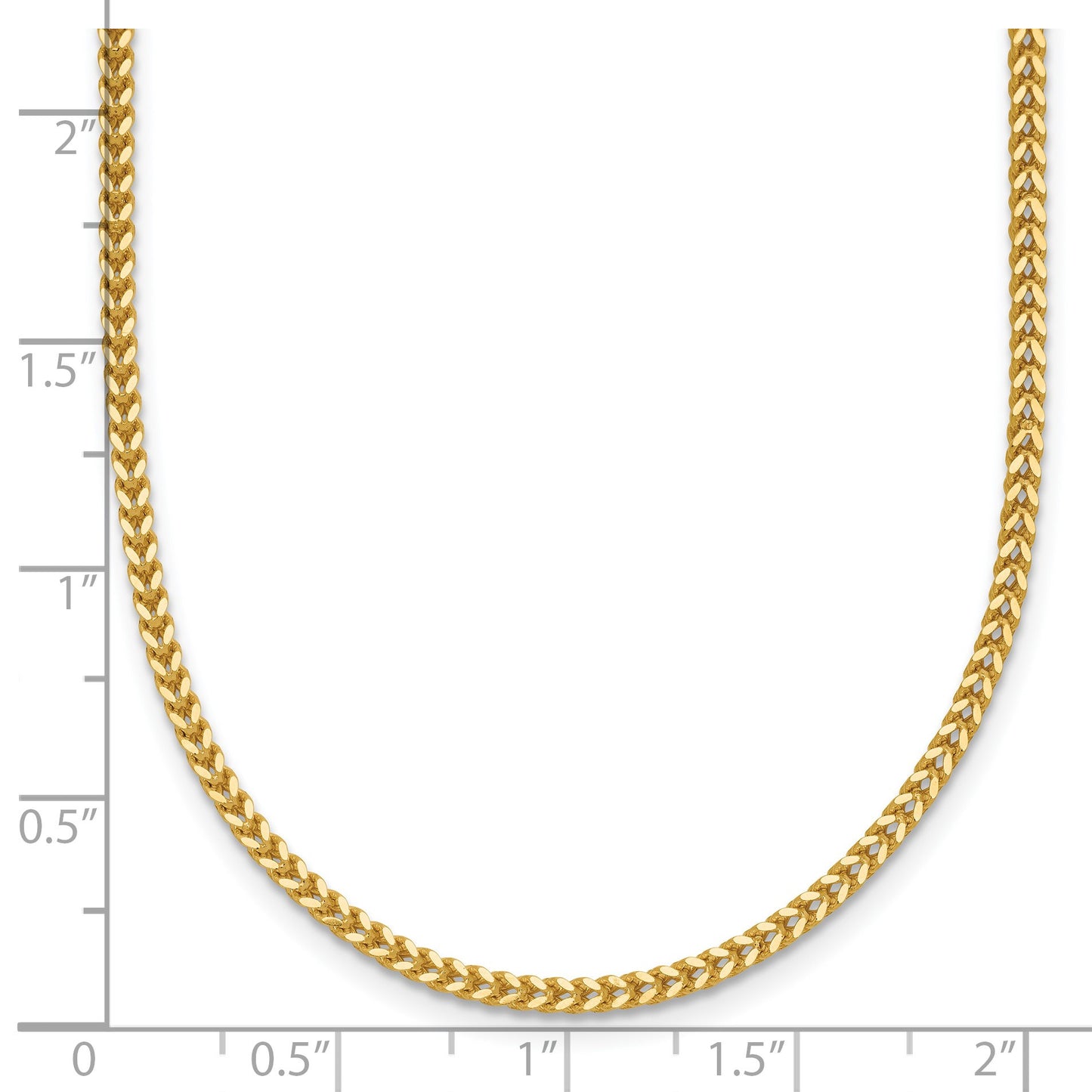 14K 18 inch 1.4mm Franco with Lobster Clasp Chain