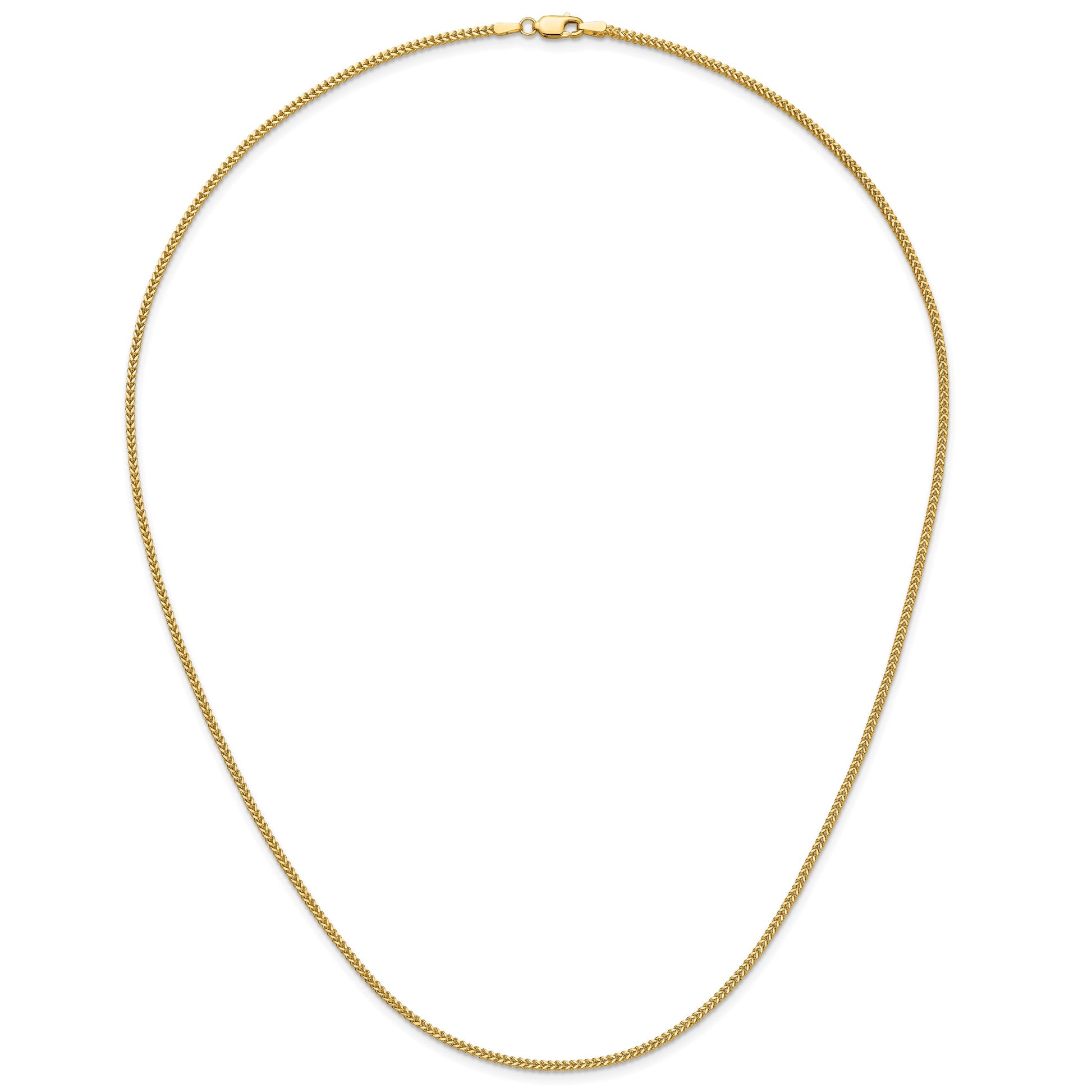 14K 22 inch 1.4mm Franco with Lobster Clasp Chain