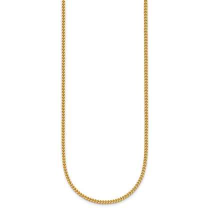 14K 20 inch 1.5mm Franco with Lobster Clasp Chain