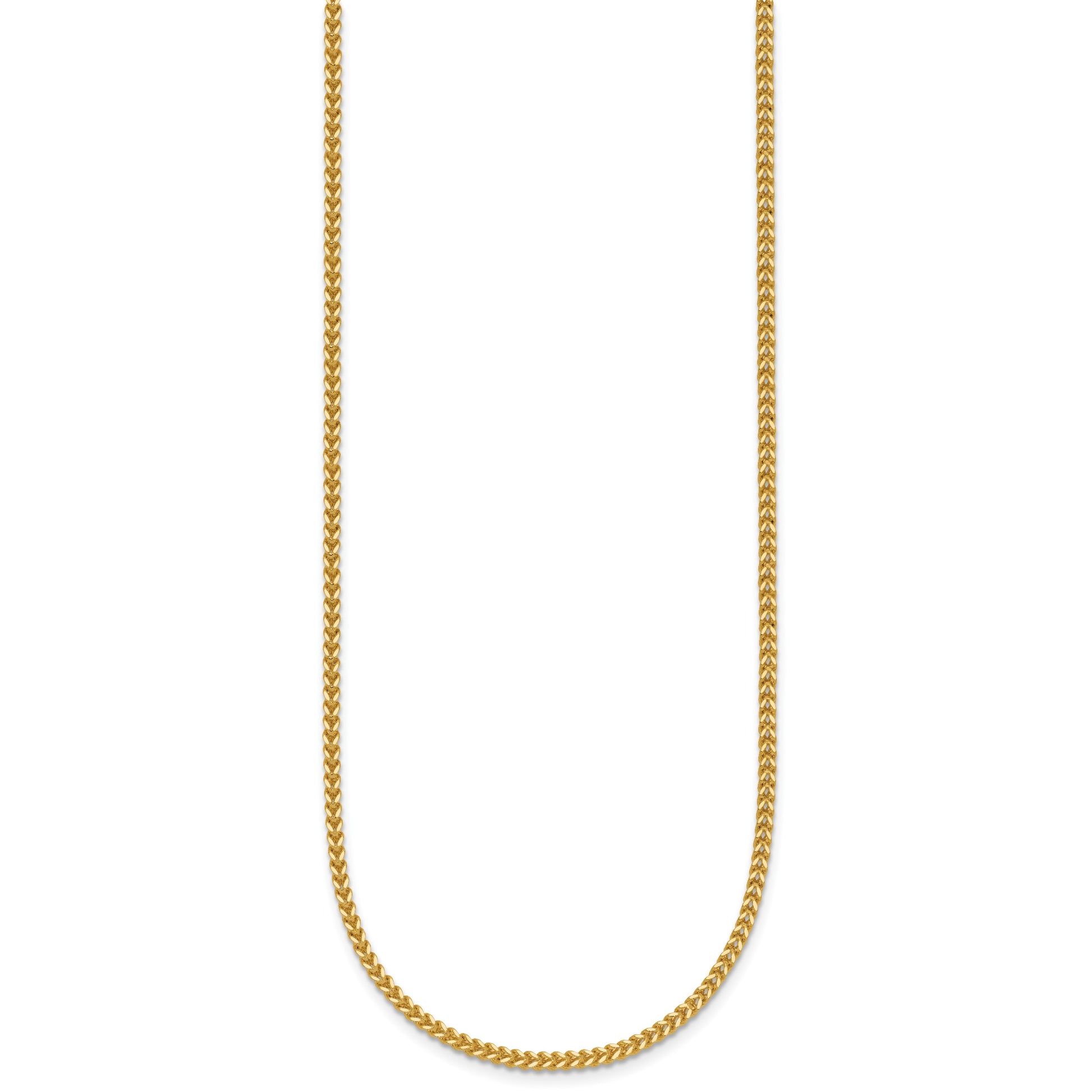 14K 16 inch 1.5mm Franco with Lobster Clasp Chain