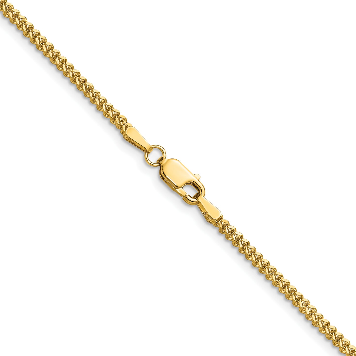 14K 22 inch 1.5mm Franco with Lobster Clasp Chain