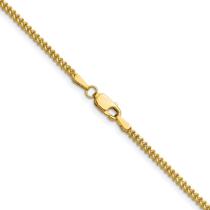 14K 22 inch 1.5mm Franco with Lobster Clasp Chain