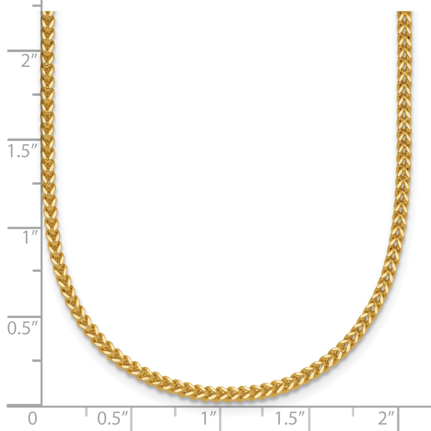 14K 18 inch 1.5mm Franco with Lobster Clasp Chain