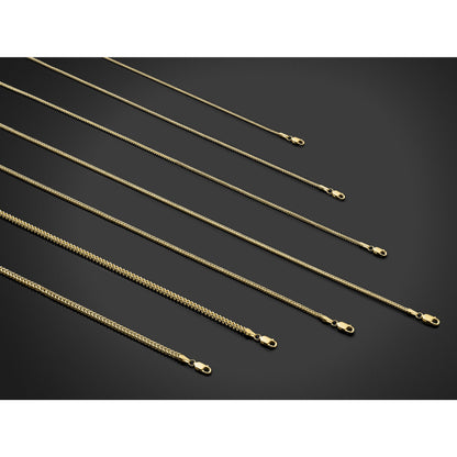 14K 30 inch 2.3mm Franco with Lobster Clasp Chain