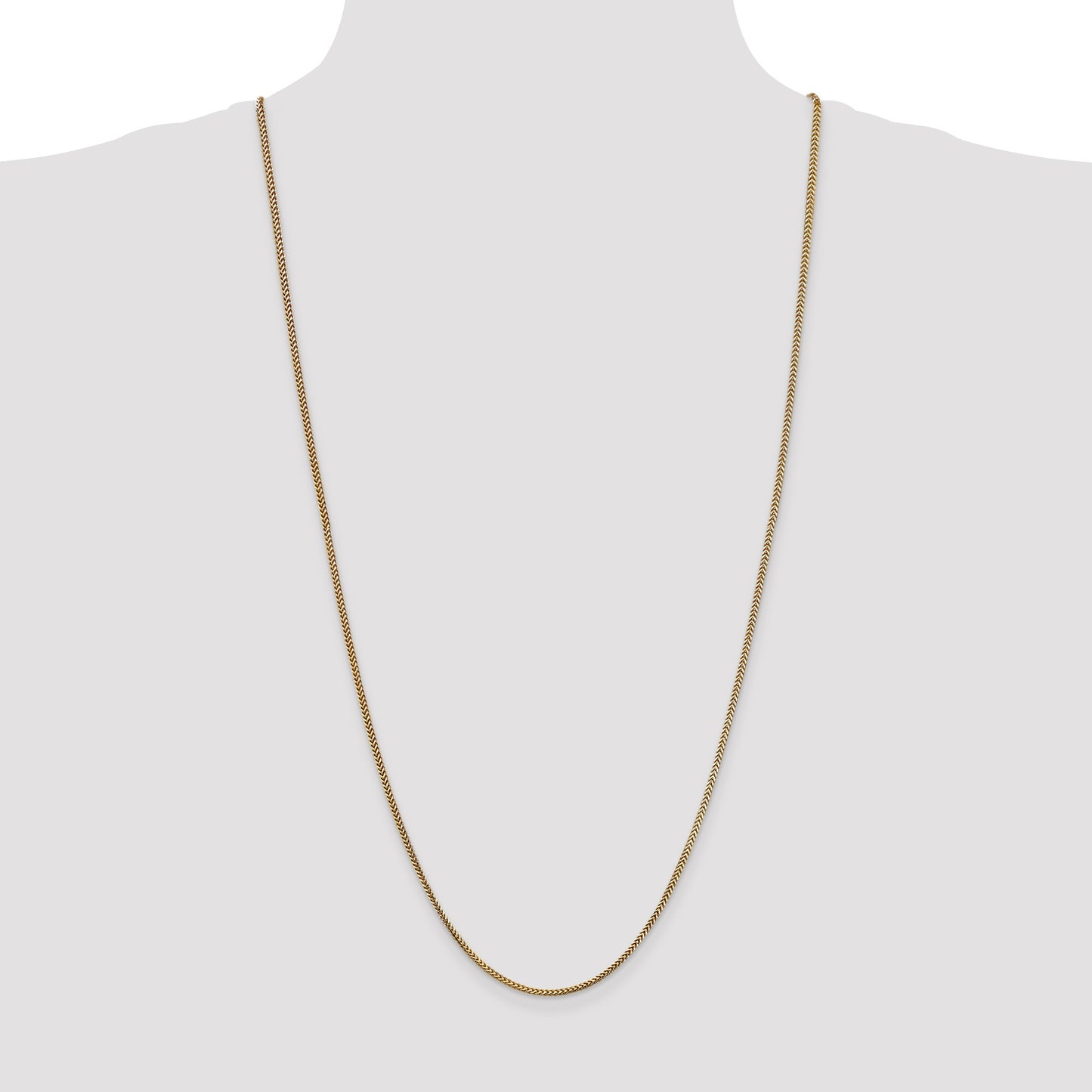 14K 30 inch 1.5mm Franco with Lobster Clasp Chain
