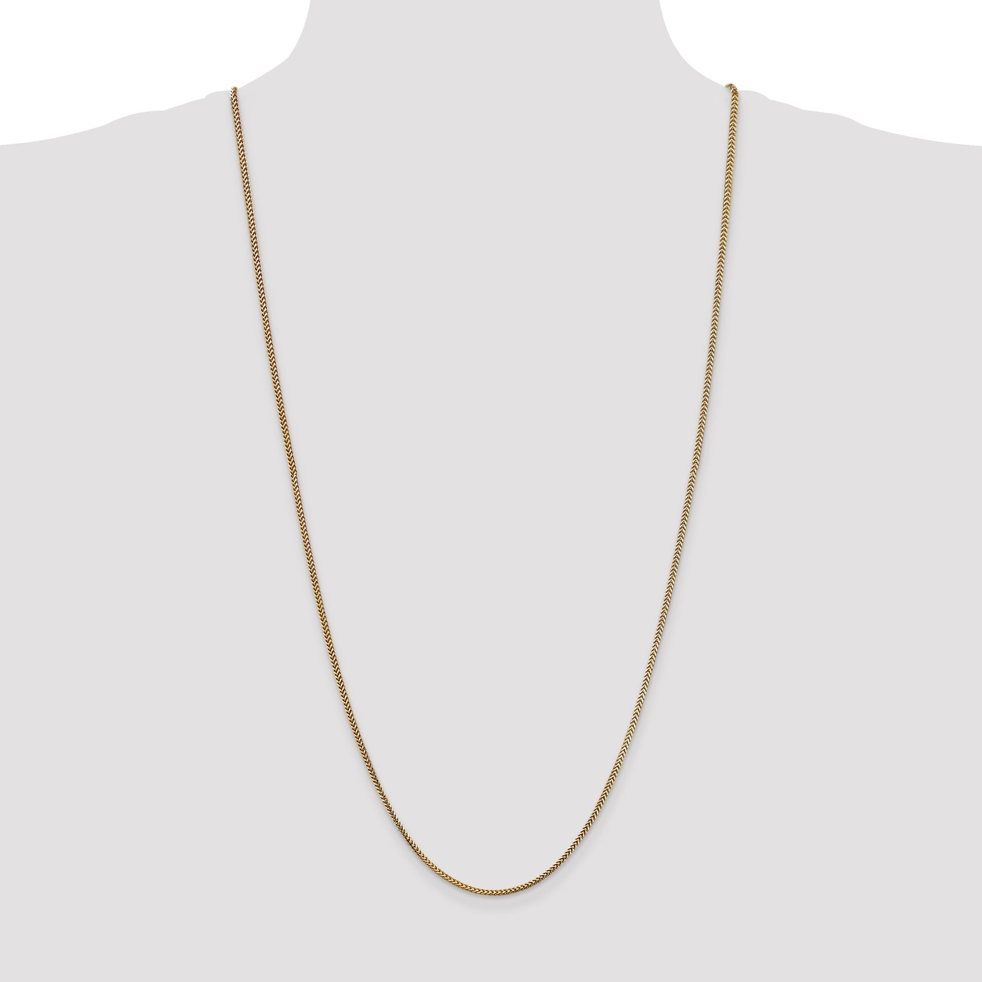 14K 30 inch 1.5mm Franco with Lobster Clasp Chain