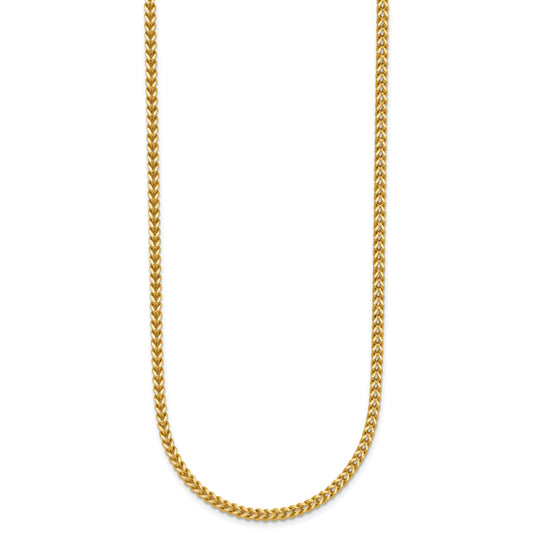14K 26 inch 2mm Franco with Lobster Clasp Chain