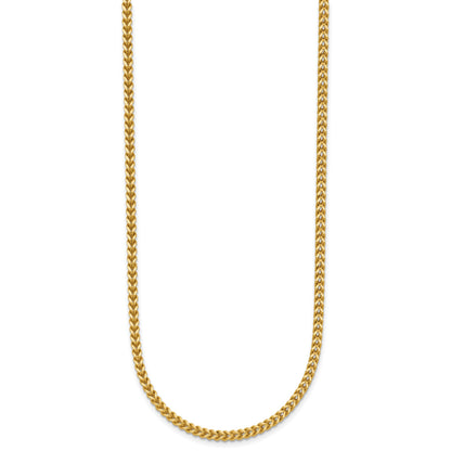 14K 18 inch 2mm Franco with Lobster Clasp Chain