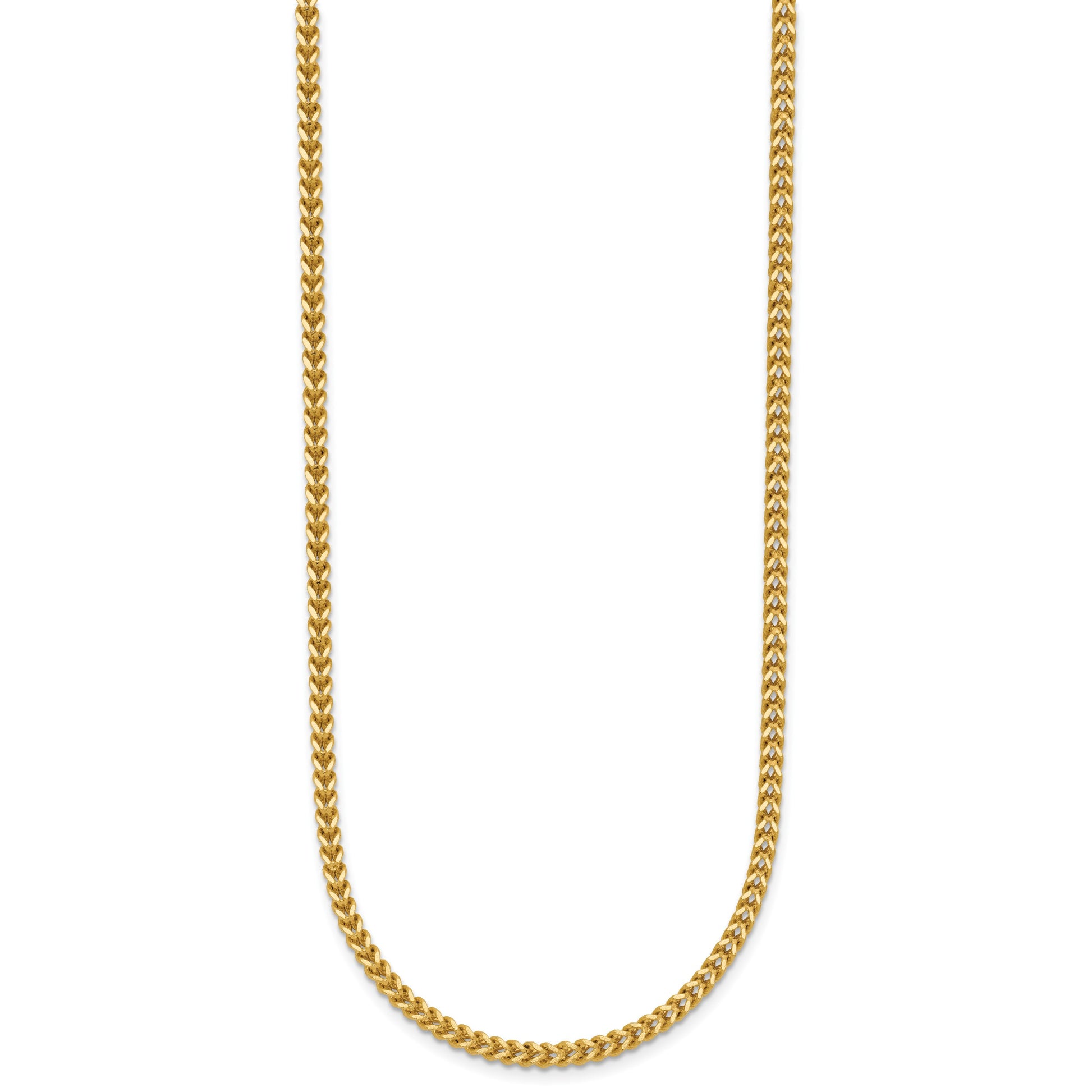 14K 16 inch 2mm Franco with Lobster Clasp Chain