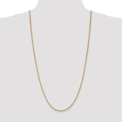 14K 30 inch 2mm Franco with Lobster Clasp Chain