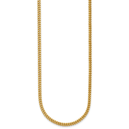 14K 18 inch 2.3mm Franco with Lobster Clasp Chain