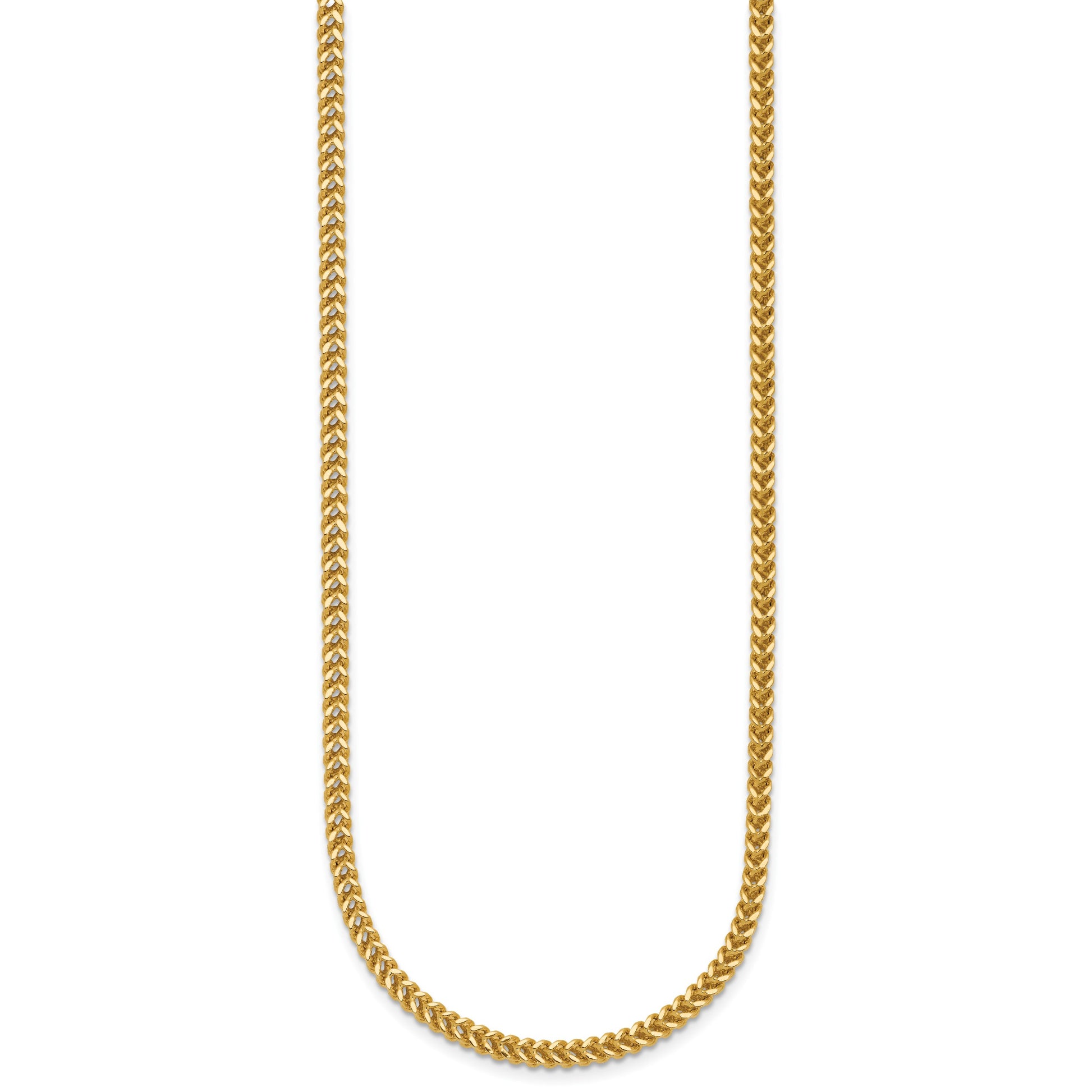 14K 22 inch 2.3mm Franco with Lobster Clasp Chain