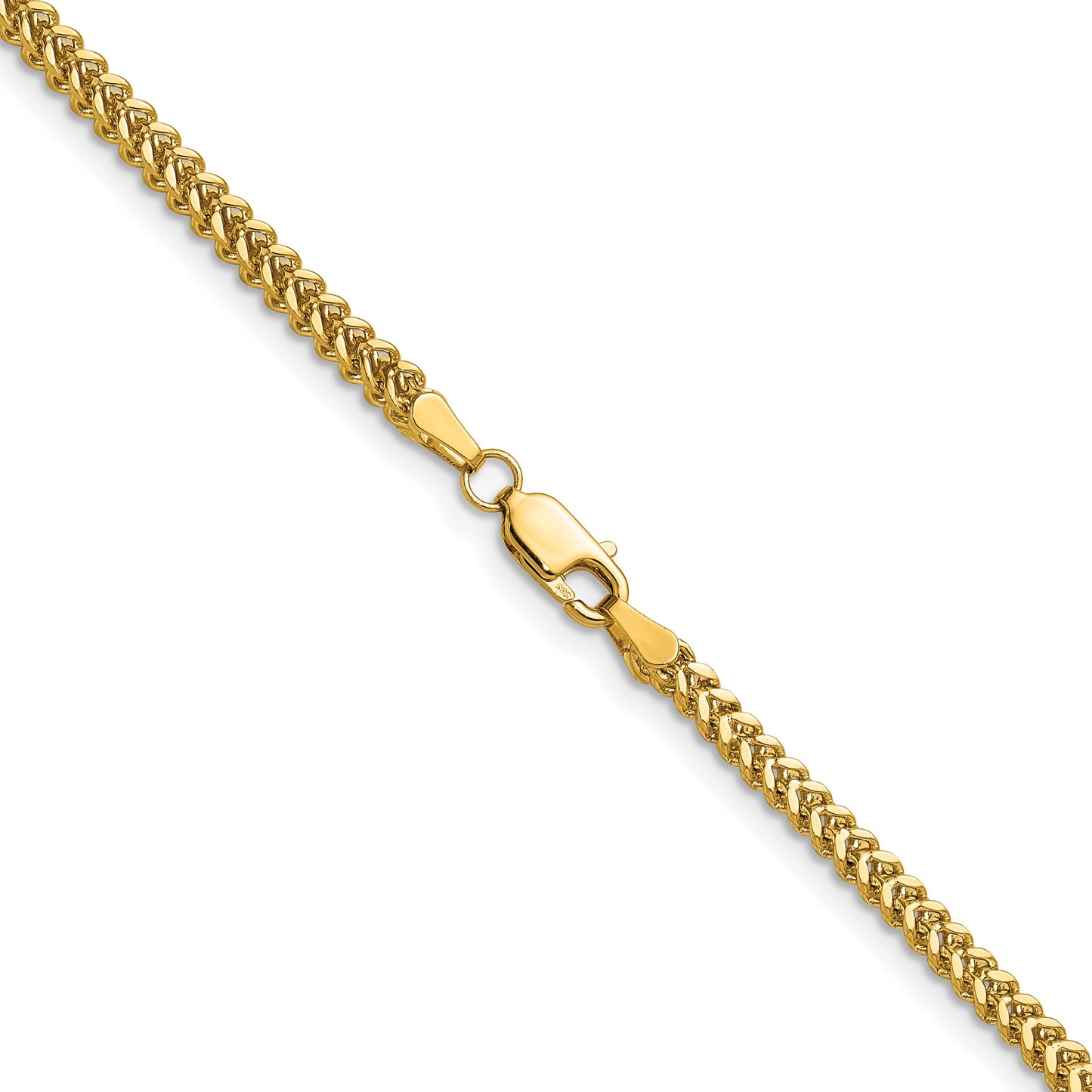 14K 20 inch 2.3mm Franco with Lobster Clasp Chain
