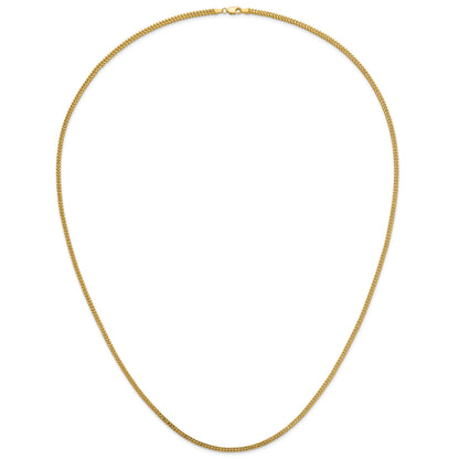 14K 30 inch 2.3mm Franco with Lobster Clasp Chain