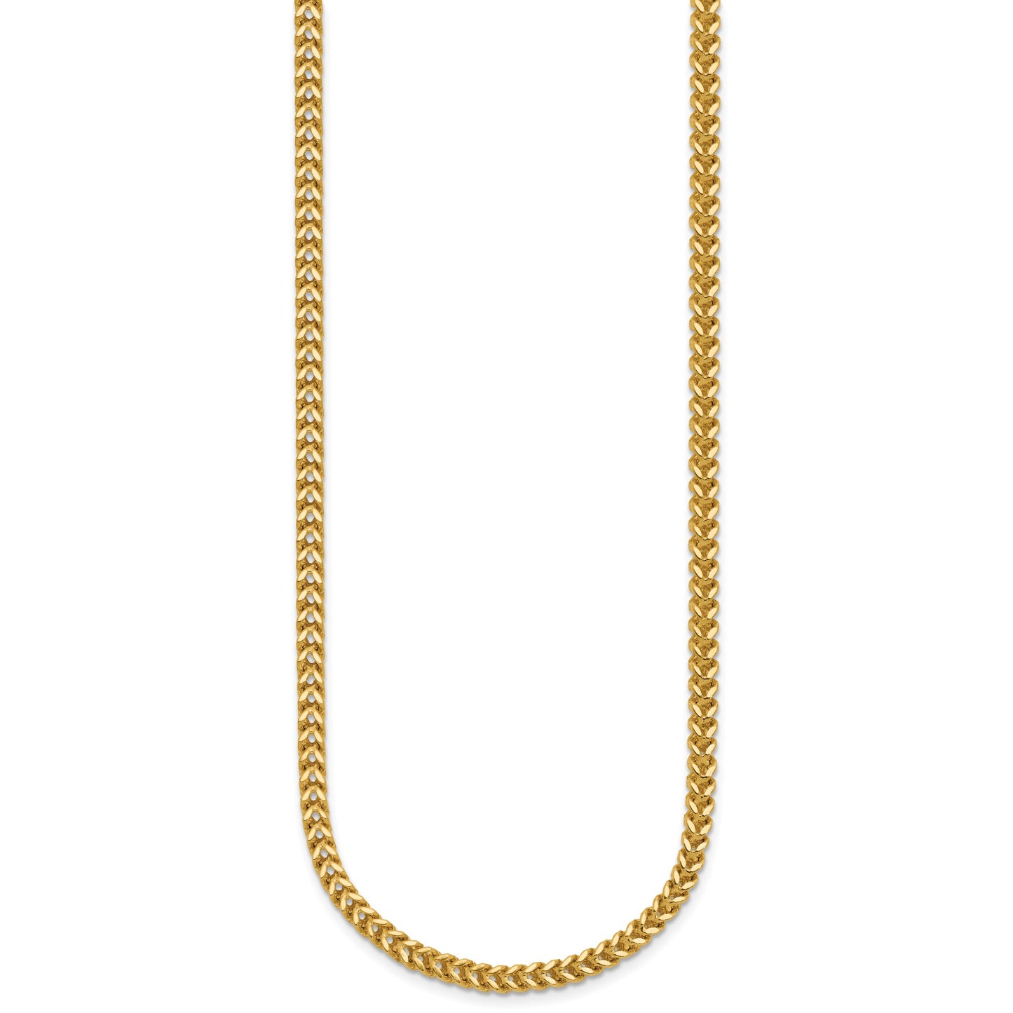 14K 20 inch 2.5mm Franco with Lobster Clasp Chain