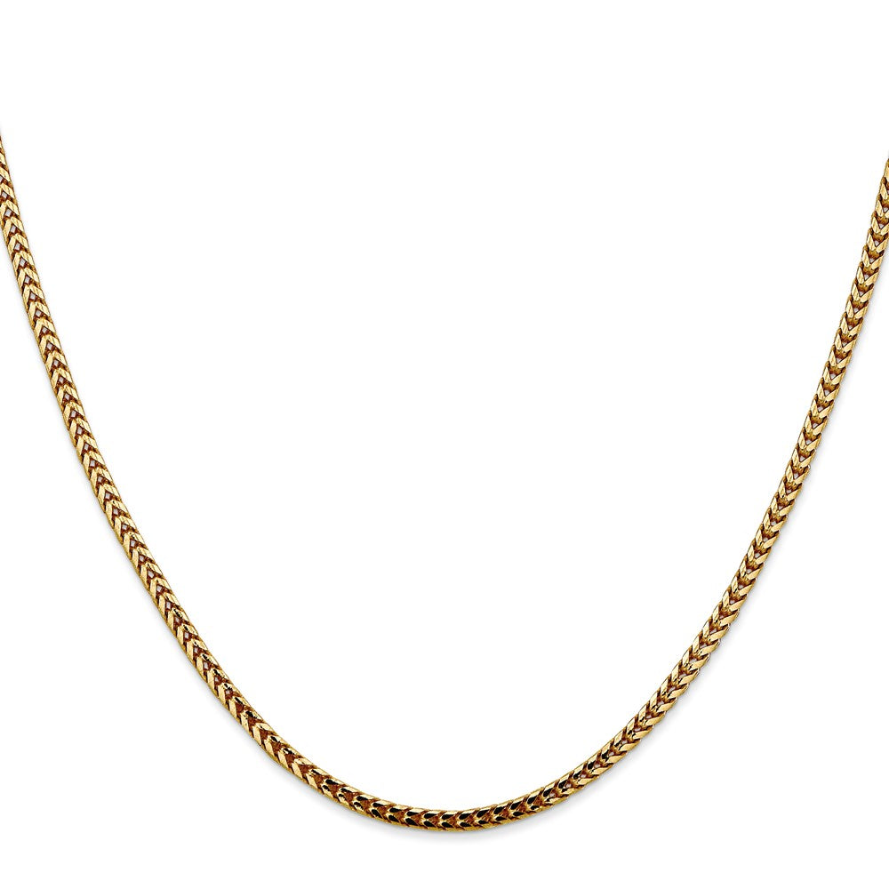 14K 20 inch 2.5mm Franco with Lobster Clasp Chain