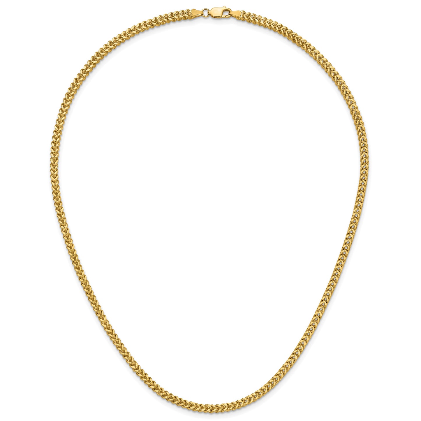 14K 18 inch 2.5mm Franco with Lobster Clasp Chain