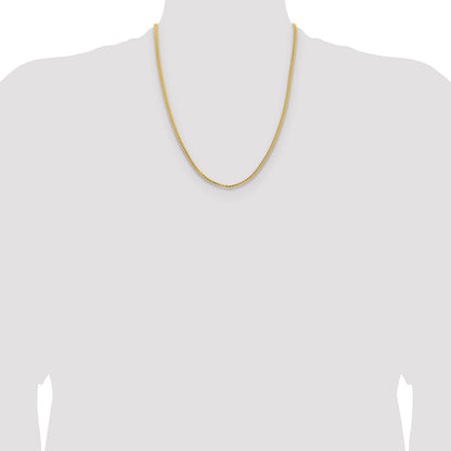 14K 22 inch 3mm Franco with Fancy Lobster Clasp Chain