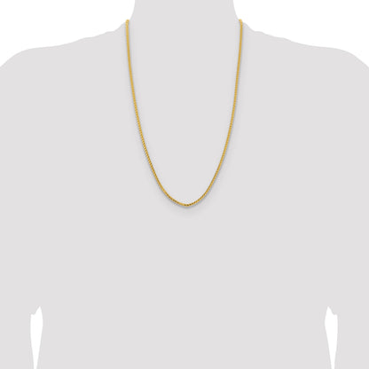14K 26 inch 3mm Franco with Fancy Lobster Clasp Chain