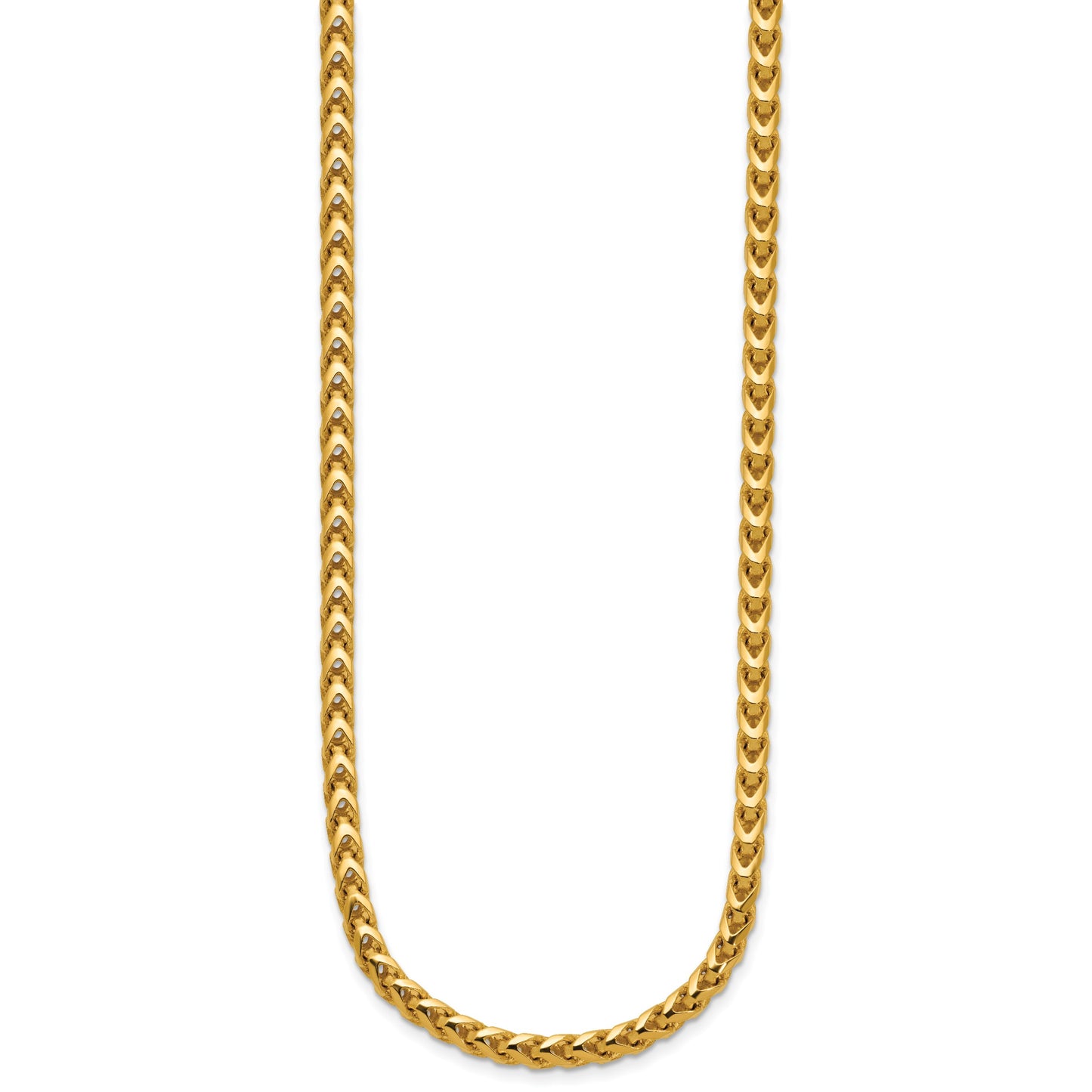 14K 18 inch 3.7mm Franco with Fancy Lobster Clasp Chain