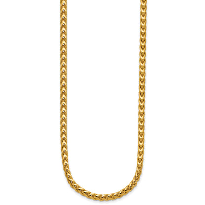 14K 20 inch 3.7mm Franco with Fancy Lobster Clasp Chain