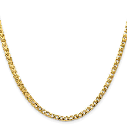 14K 18 inch 3.7mm Franco with Fancy Lobster Clasp Chain