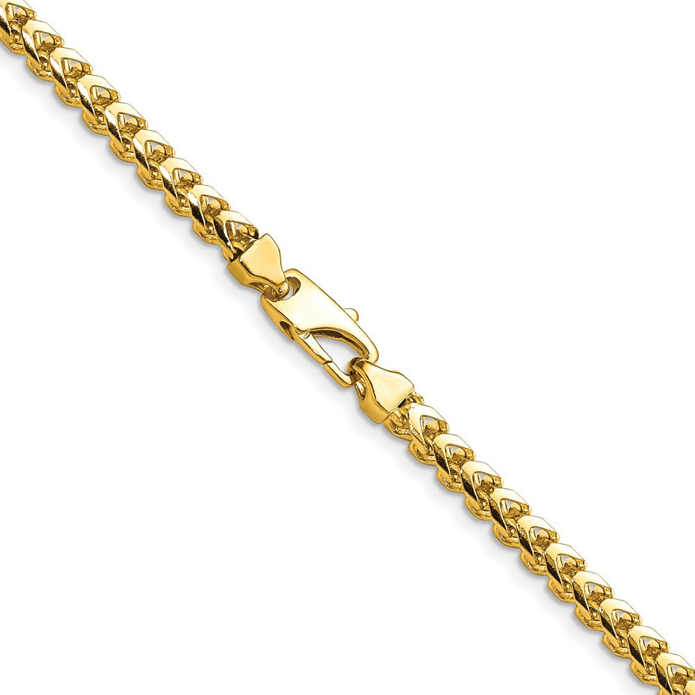 14K 18 inch 3.7mm Franco with Fancy Lobster Clasp Chain