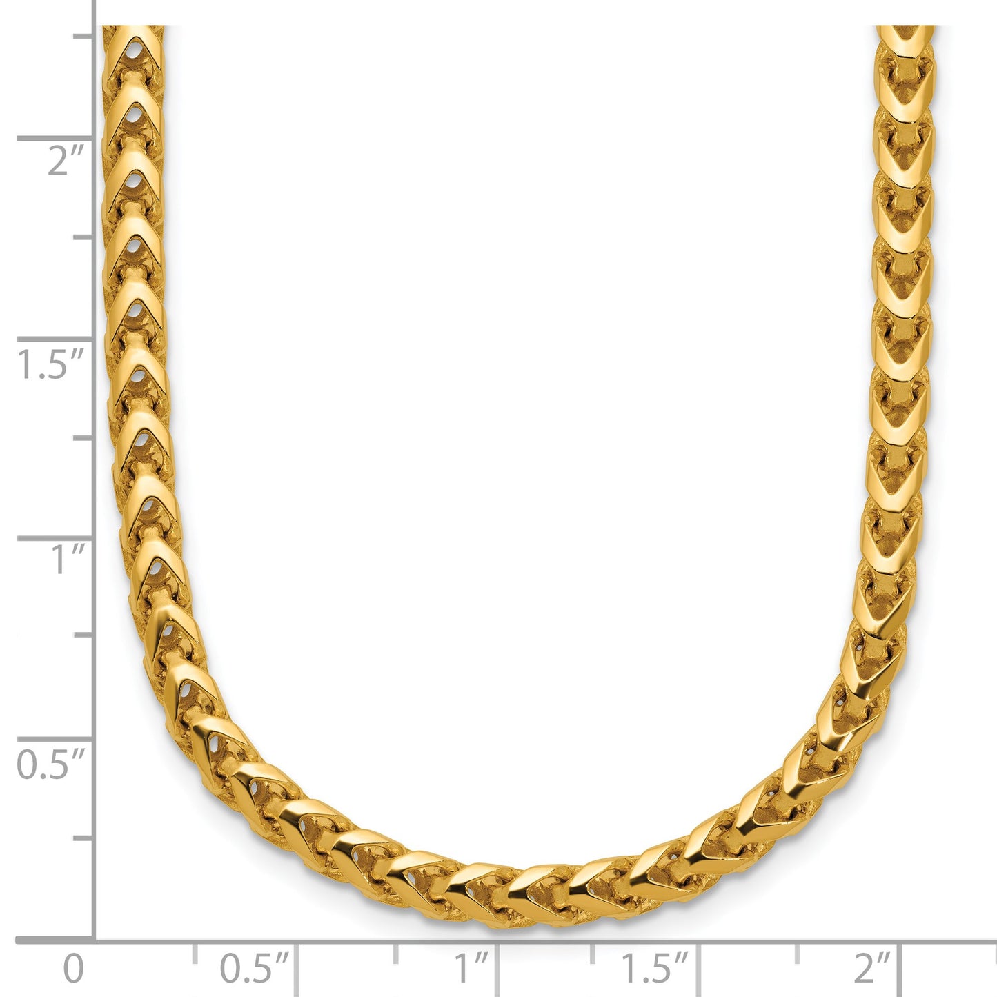 14K 26 inch 3.7mm Franco with Fancy Lobster Clasp Chain